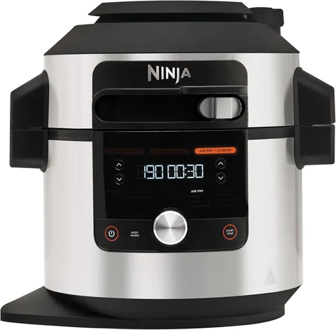 Multicuiseur Ninja Foodi MAX SmartLid inox avec curseur de sélection de mode sur le couvercle